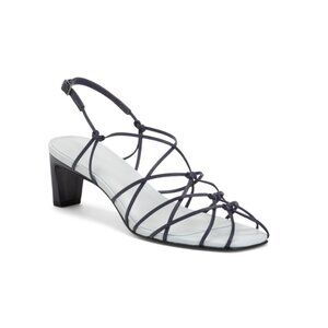 BERNARDO Midnight Made In Brazil Leather Catrina Strappy Heels